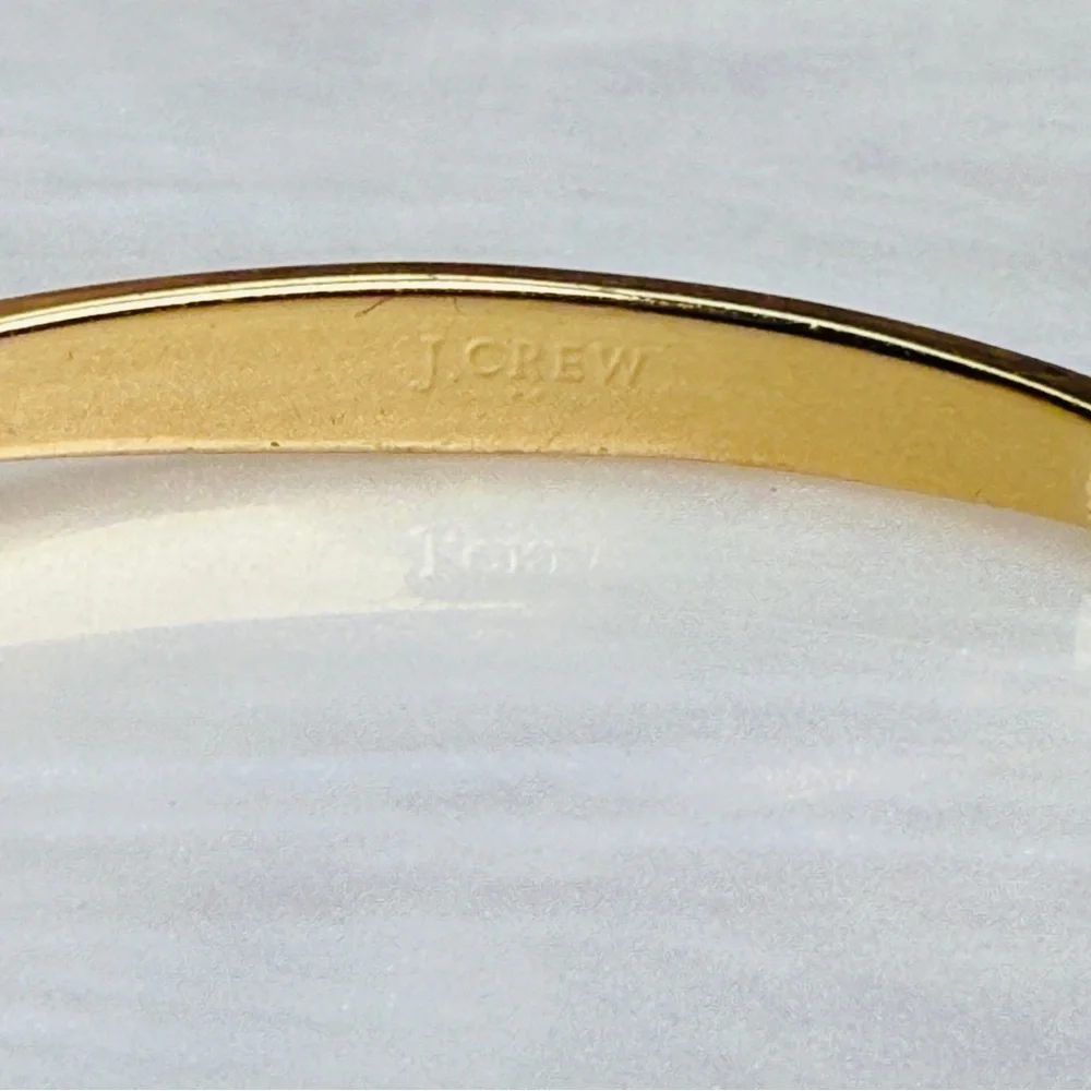 J. Crew Classic Moderist Goldtone Cuff Bracelet